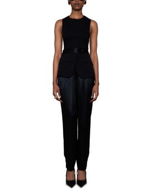 Layered Belted Pants Product Image