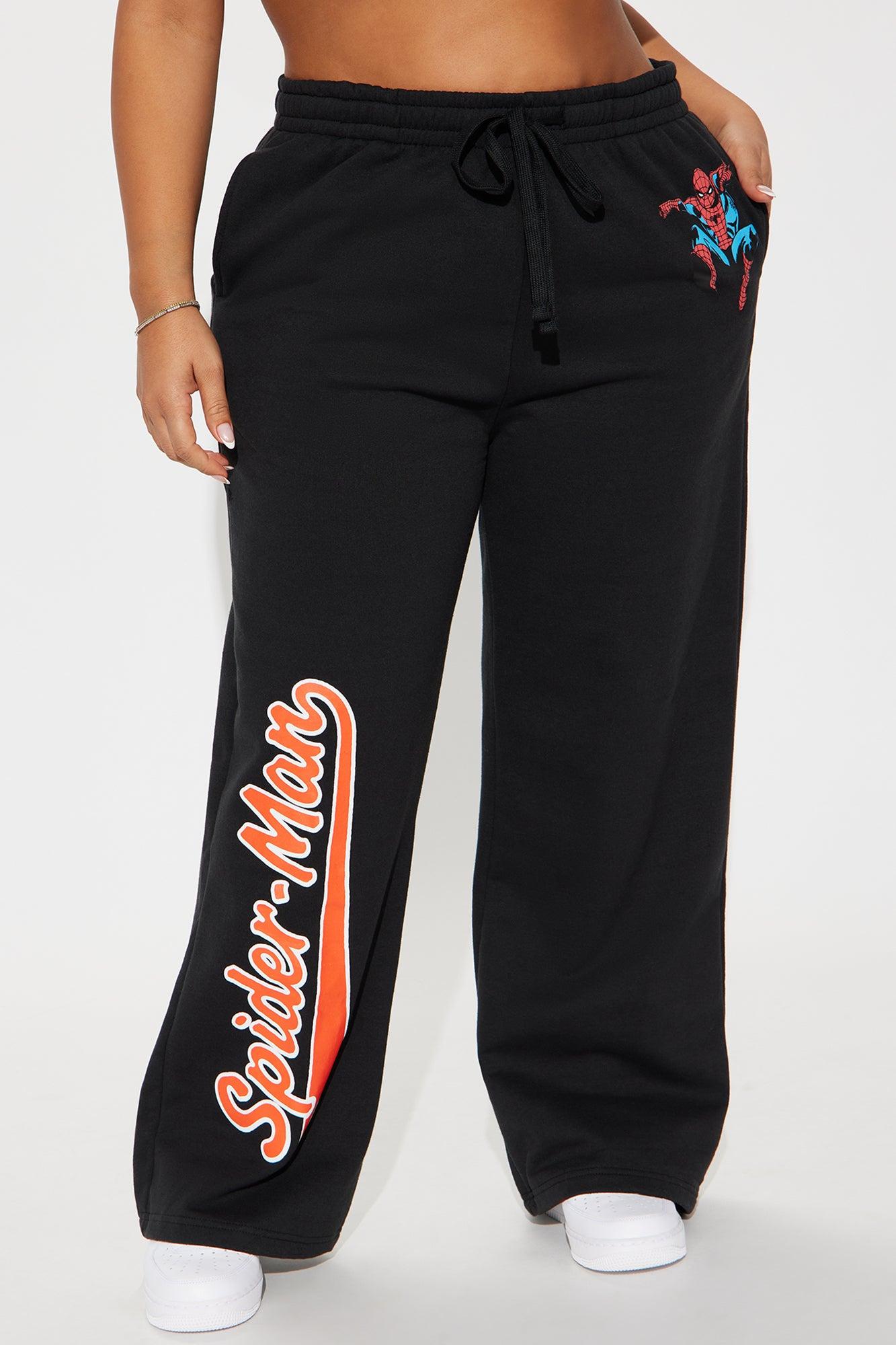 Spiderman Wide Leg Pant - Black Product Image