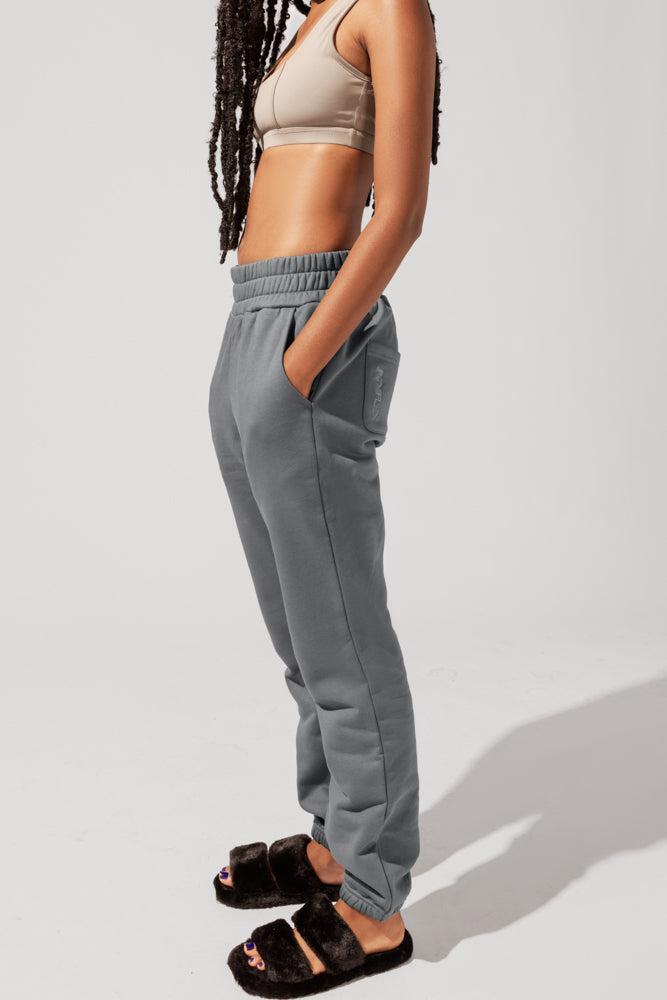 Cloud Rollover Sweatpant - Smoke Product Image