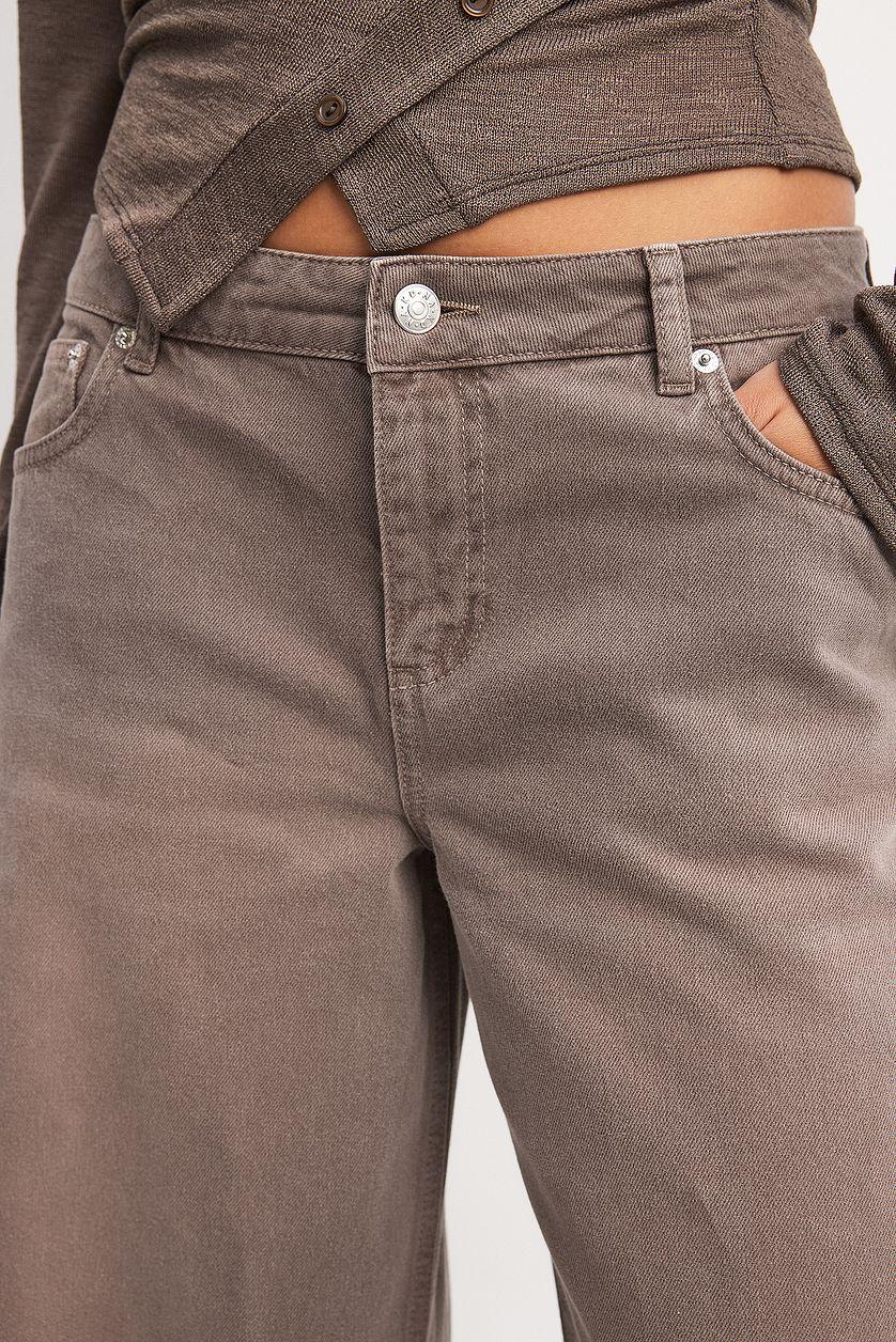 Loose Mid Waist Jeans Product Image