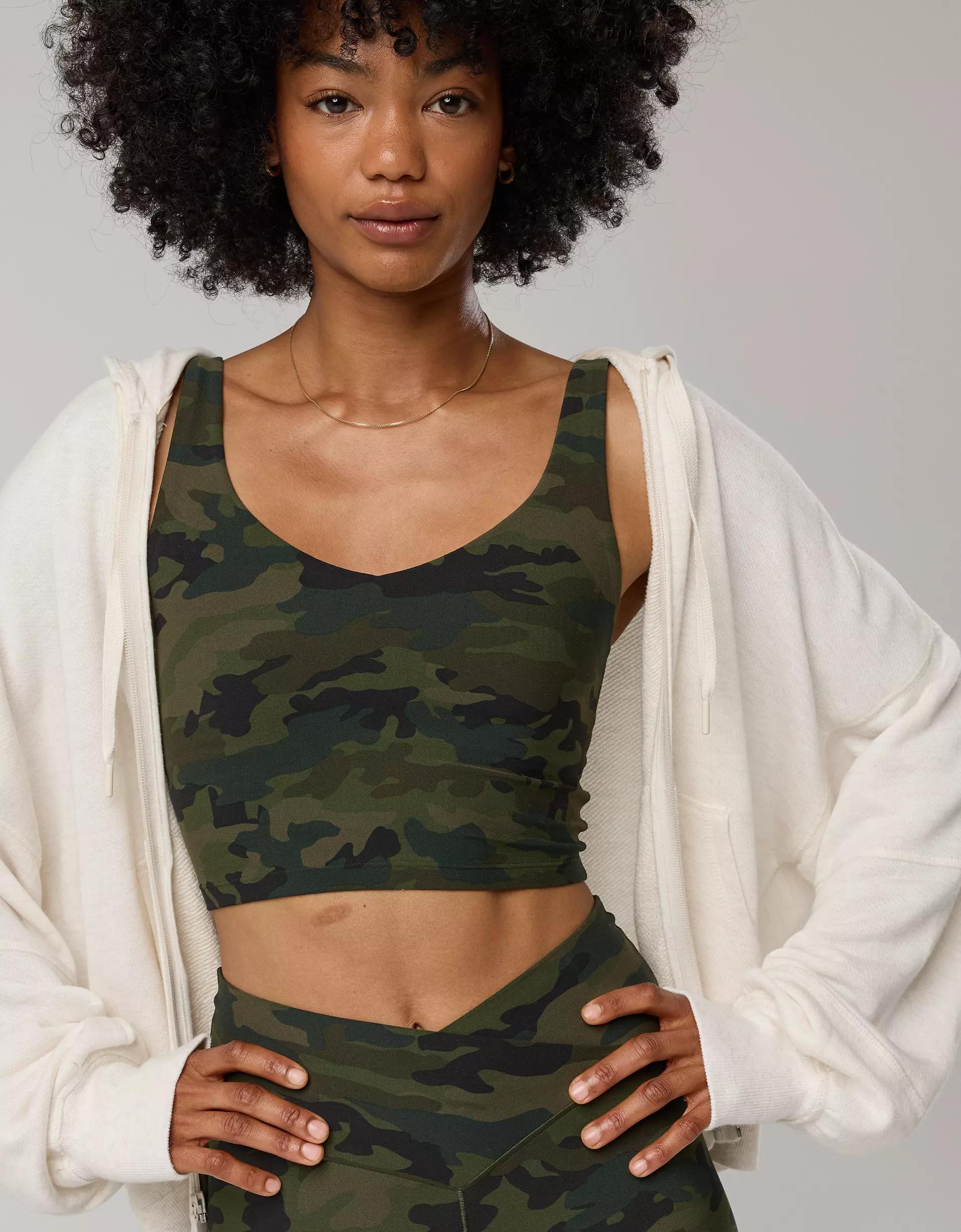 OFFLINE By Aerie Real Me Low Key Longline Sports Bra Product Image