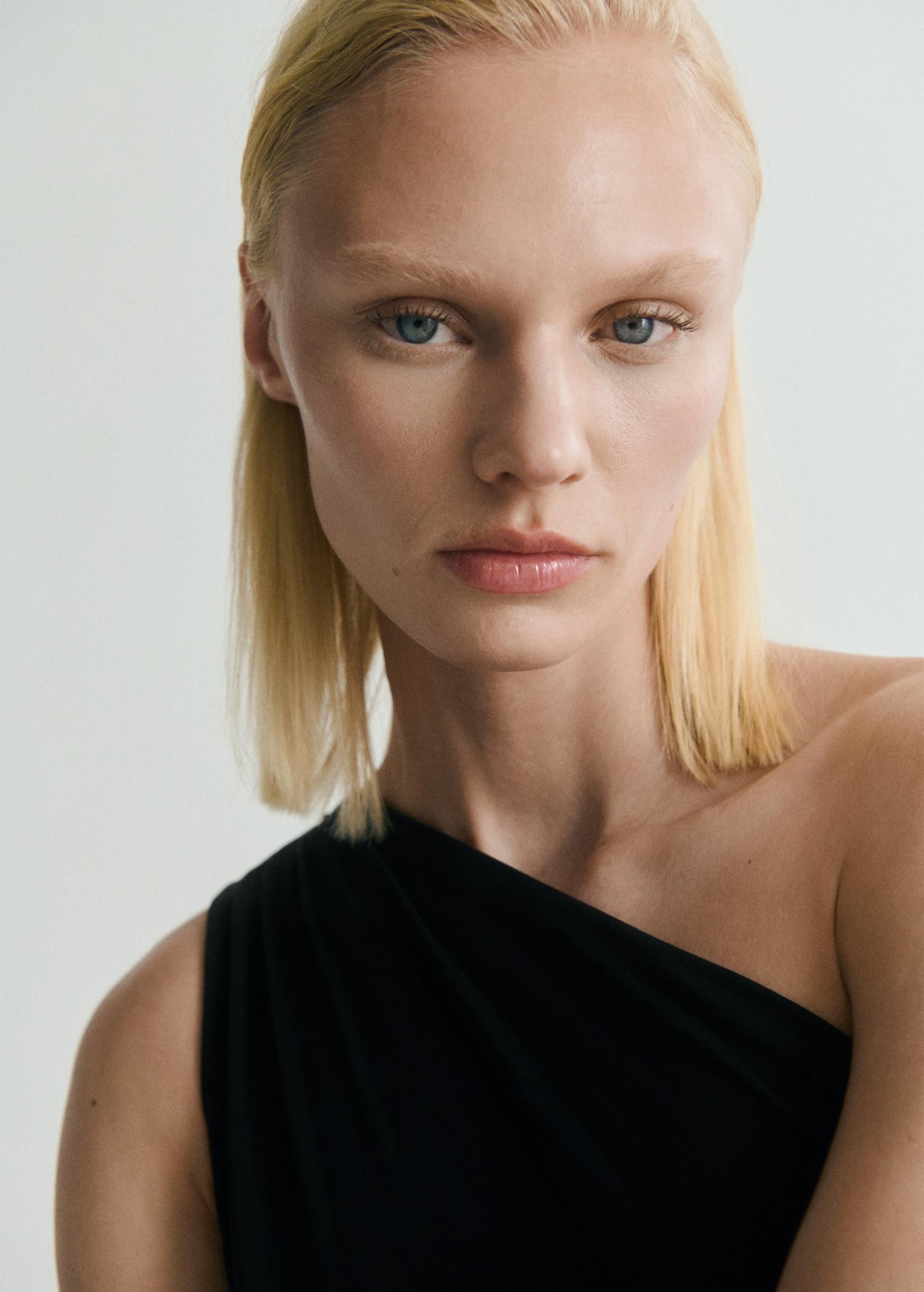 Asymmetric belt jumpsuit - Women | MANGO USA Product Image