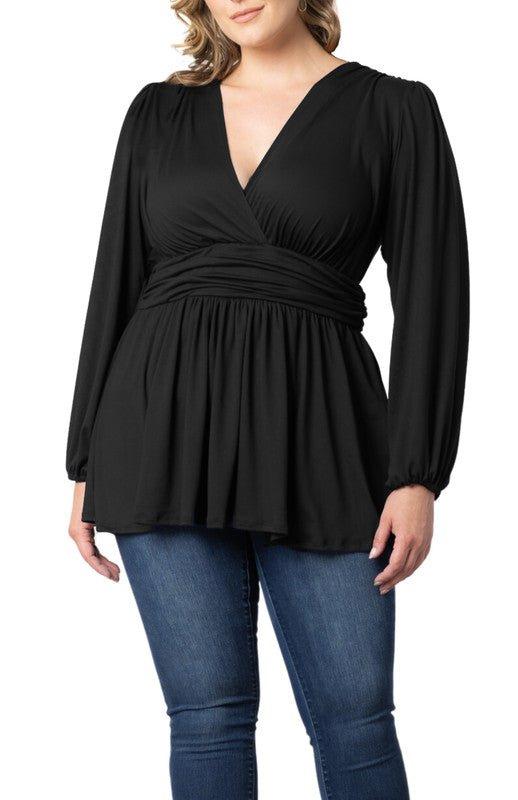 Leah Long Sleeve Tunic Top - Plus Product Image