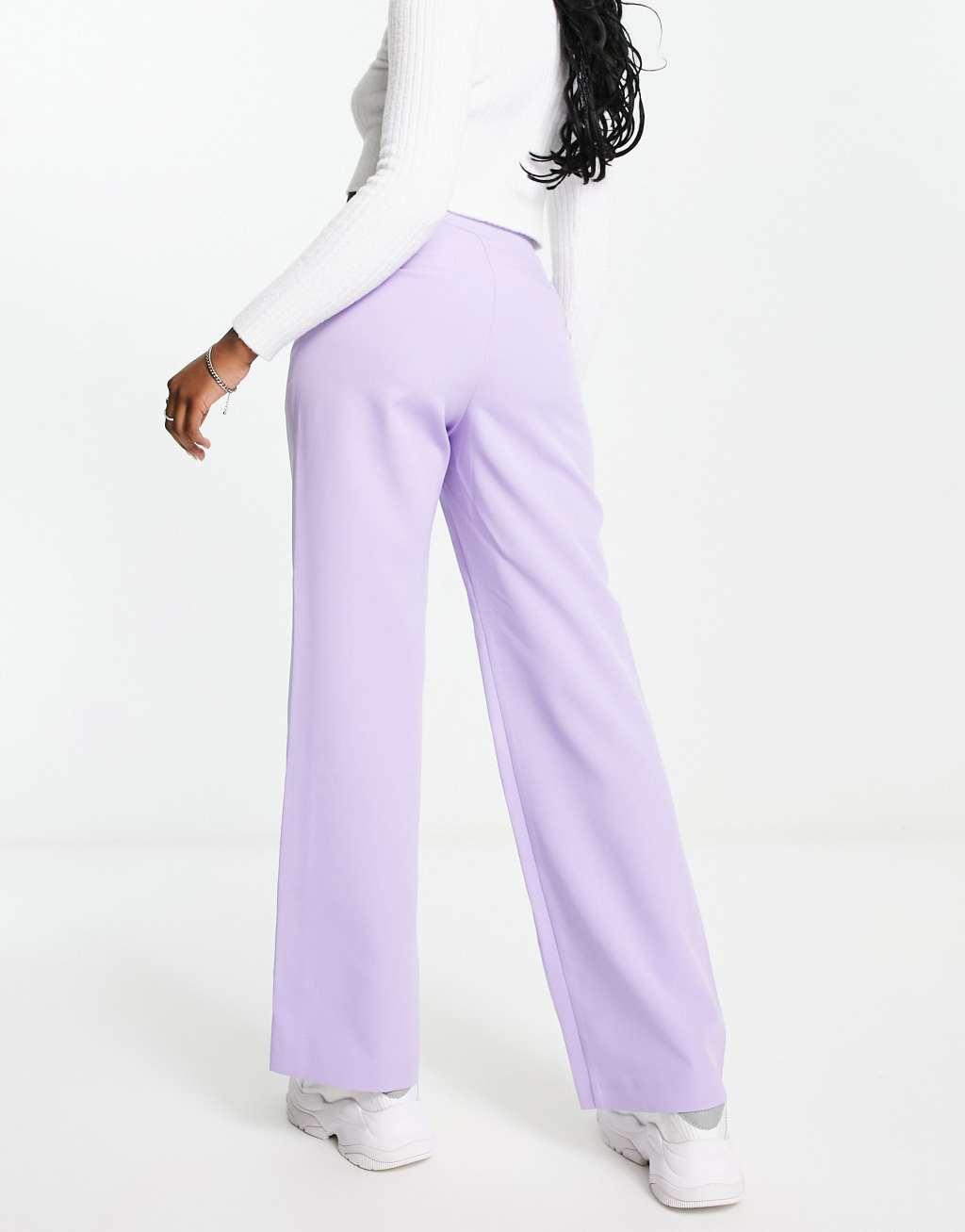Miss Selfridge slouchy dad pant in lilac Product Image