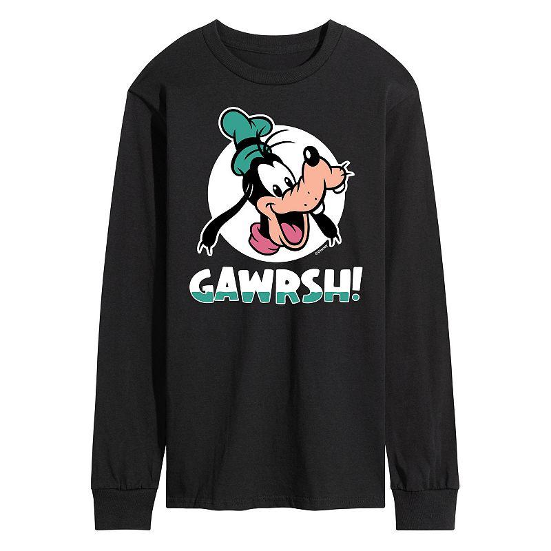 Disneys Goofy Mens Gawrsh Long Sleeve Graphic Tee Product Image