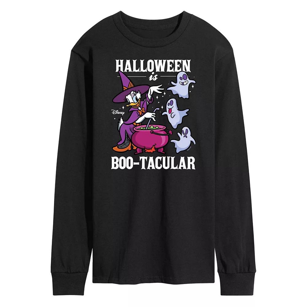 Disney's Mickey Mouse & Friends Daisy Duck Men's Halloween Is Boo-Tacular Long Sleeve Graphic Tee,  Product Image