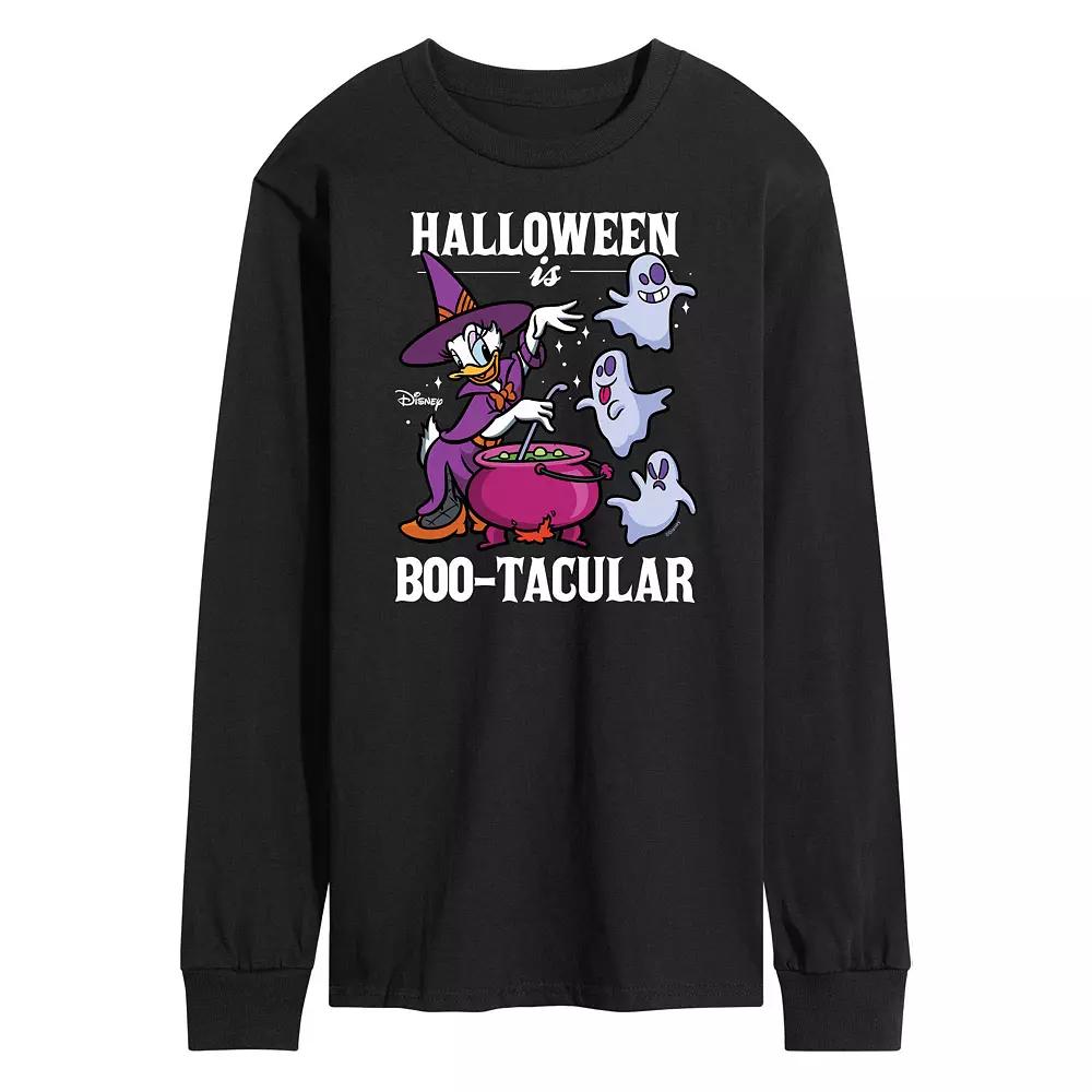 Disney's Mickey Mouse & Friends Daisy Duck Men's Halloween Is Boo-Tacular Long Sleeve Graphic Tee,  Product Image