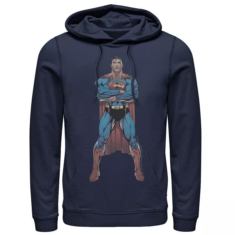 Men's DC Comics Superman Power Stance Comic Poster Hoodie,  Product Image