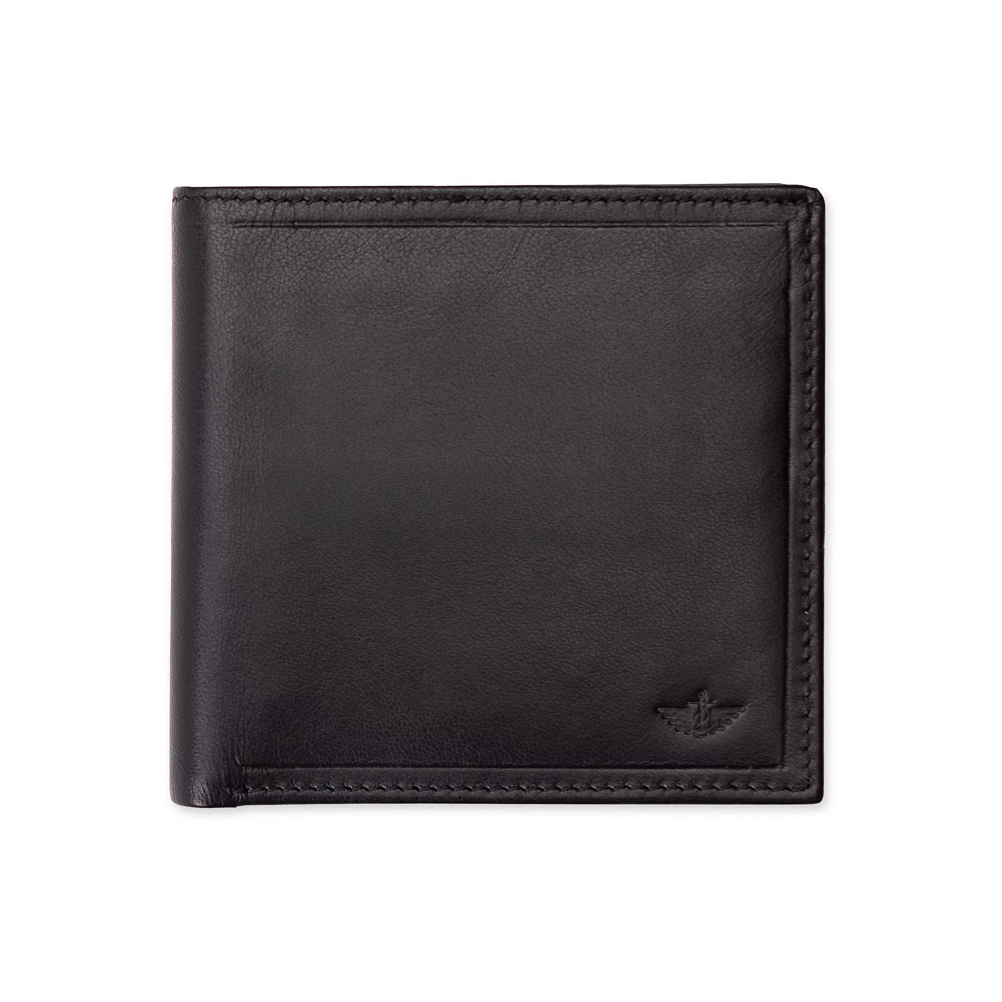Men's Dockers® RFID-Blocking Extra Capacity Leather Hipster Bifold Wallet, Black Product Image