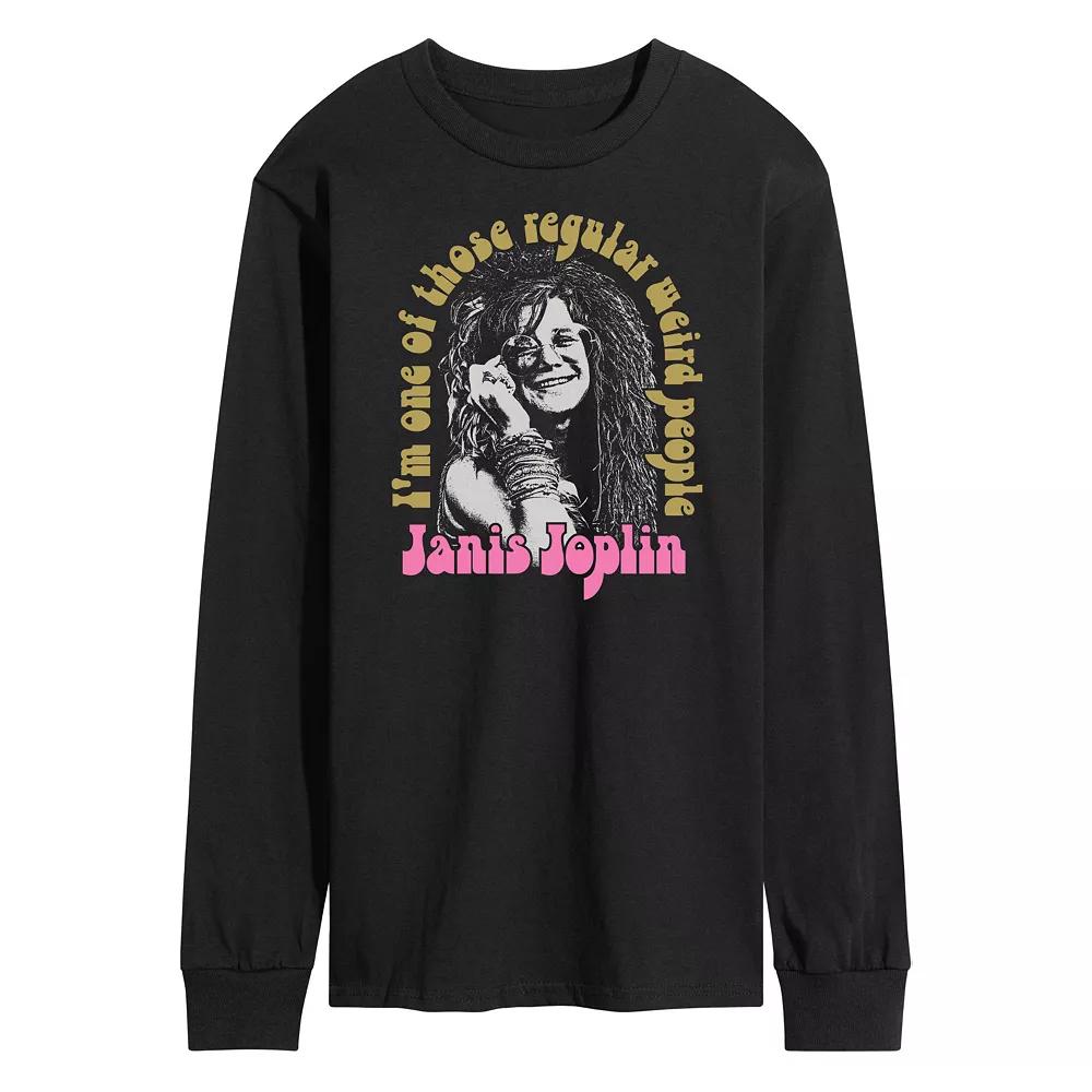 Men's Janis Joplin Weird People Long Sleeve Tee,  Product Image
