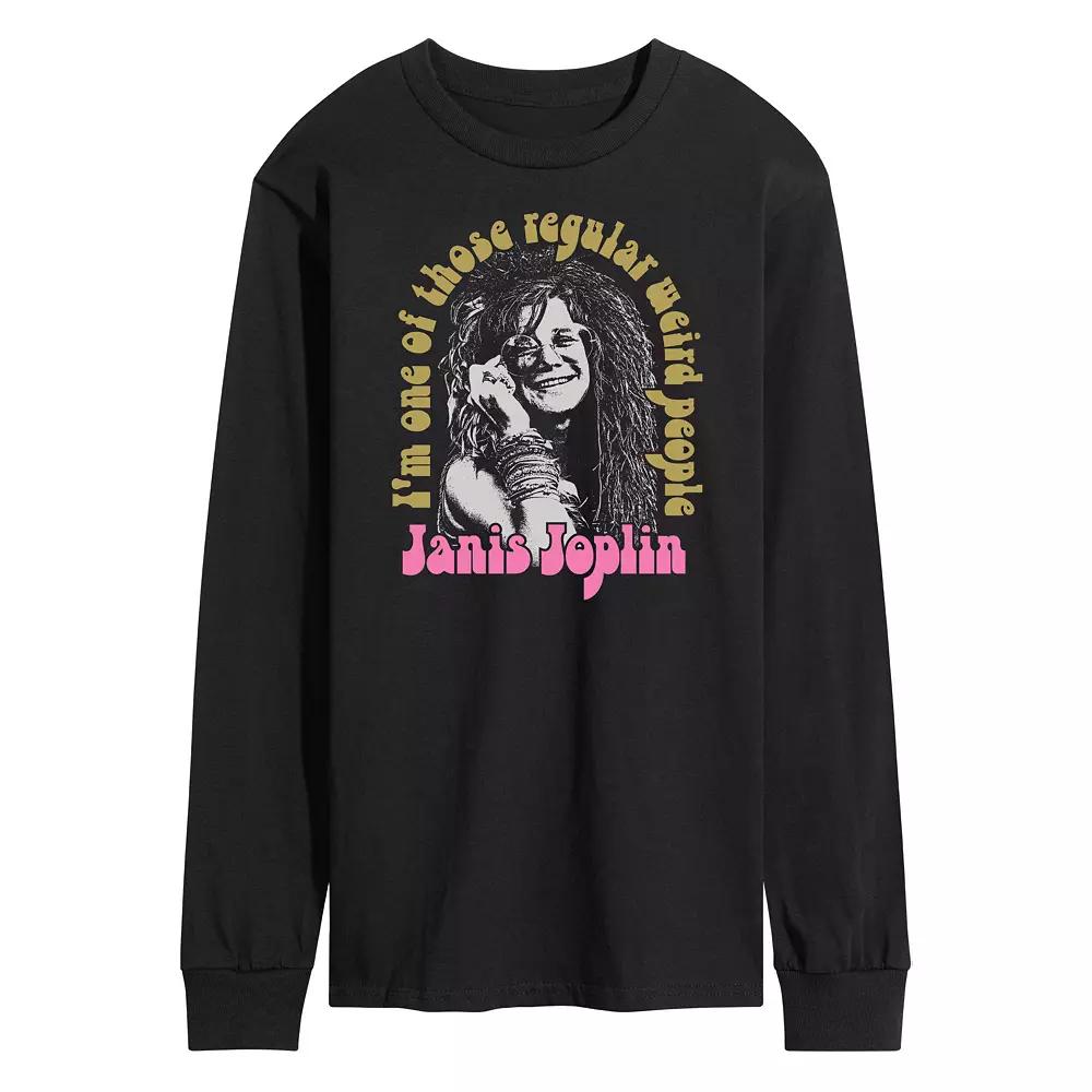 Men's Janis Joplin Weird People Long Sleeve Tee,  Product Image