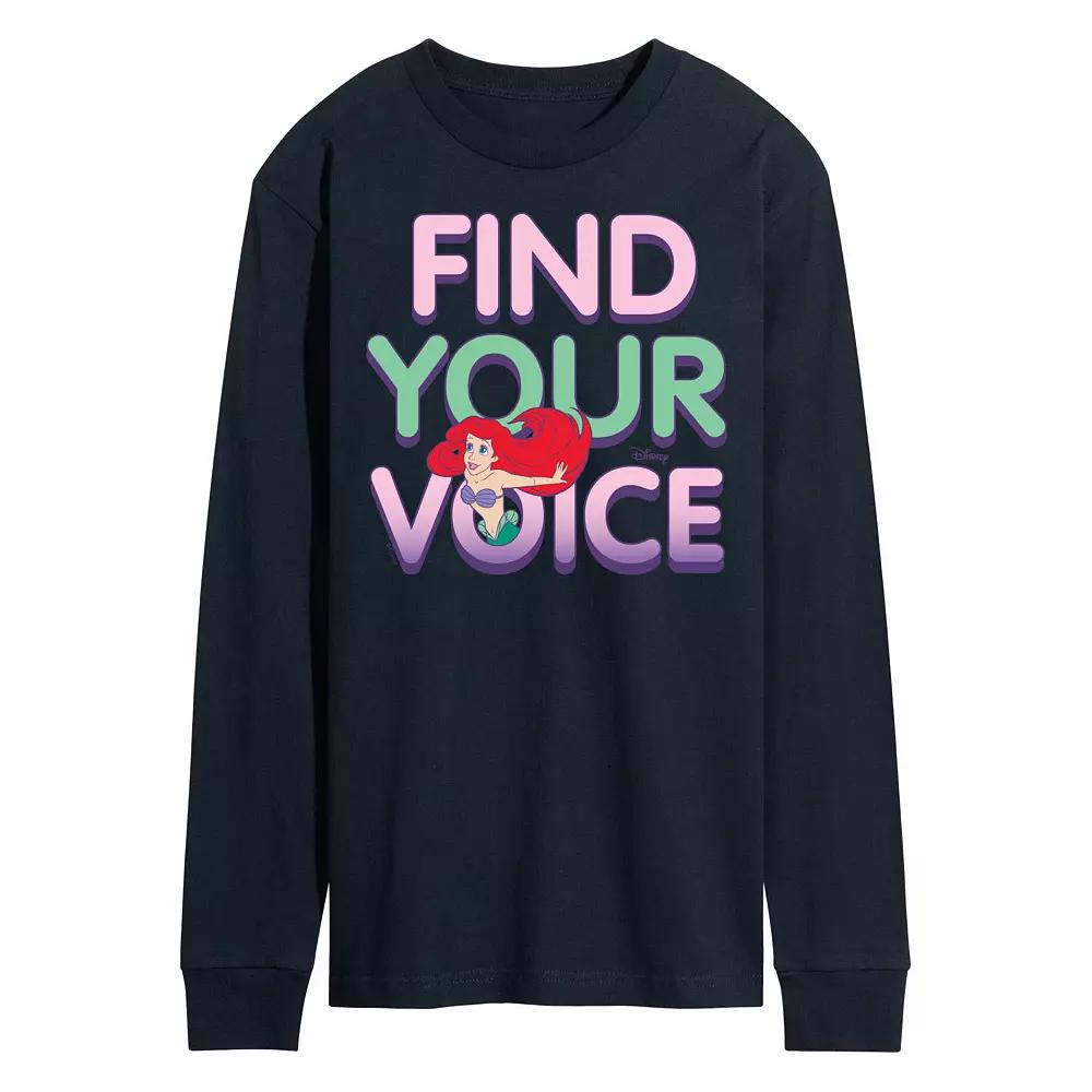 Disney's The Little Mermaid Men's Ariel Long Sleeve Tee,  Product Image