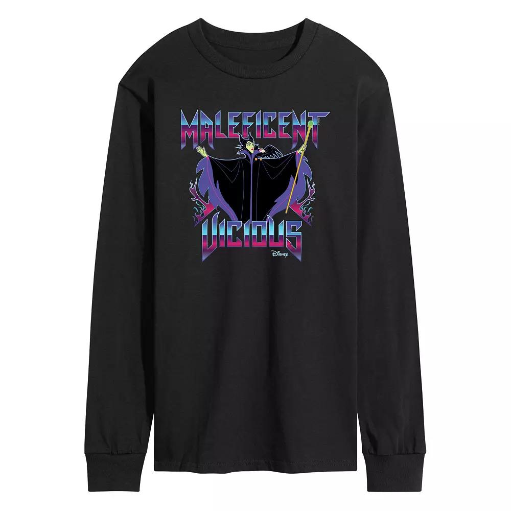 Disney Villains Maleficent Men's Vicious Long Sleeve Graphic Tee,  Product Image