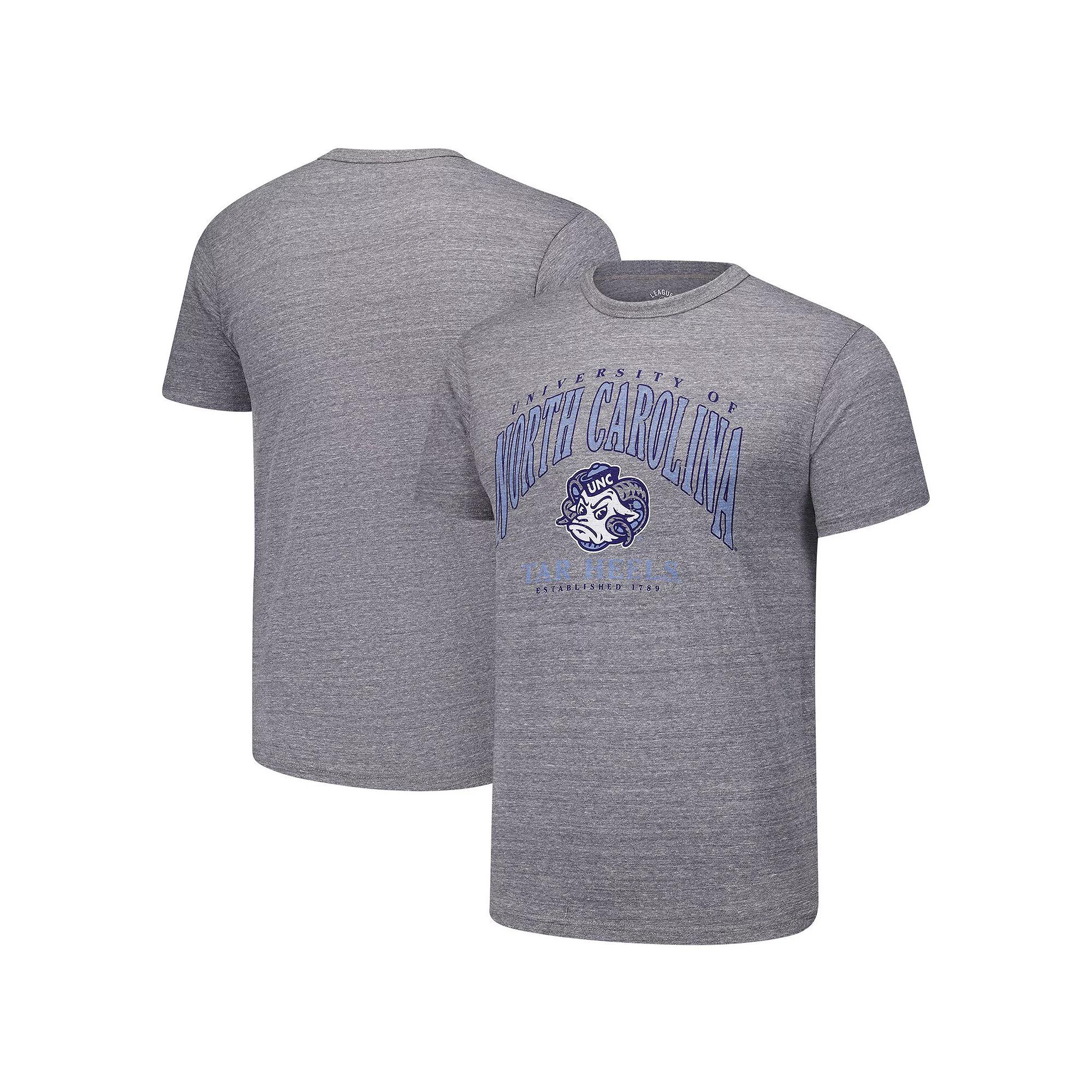 Men's League Collegiate Wear Heather Gray North Carolina Tar Heels Tall Arch 2.0 Victory Falls Tri-Blend T-Shirt,  Product Image