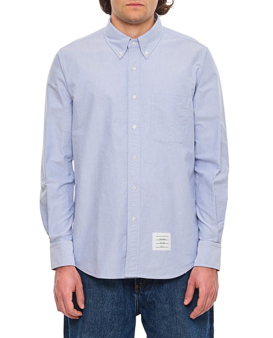 Thom Browne Men's Classic Fit Cotton Button-Down Shirt Product Image