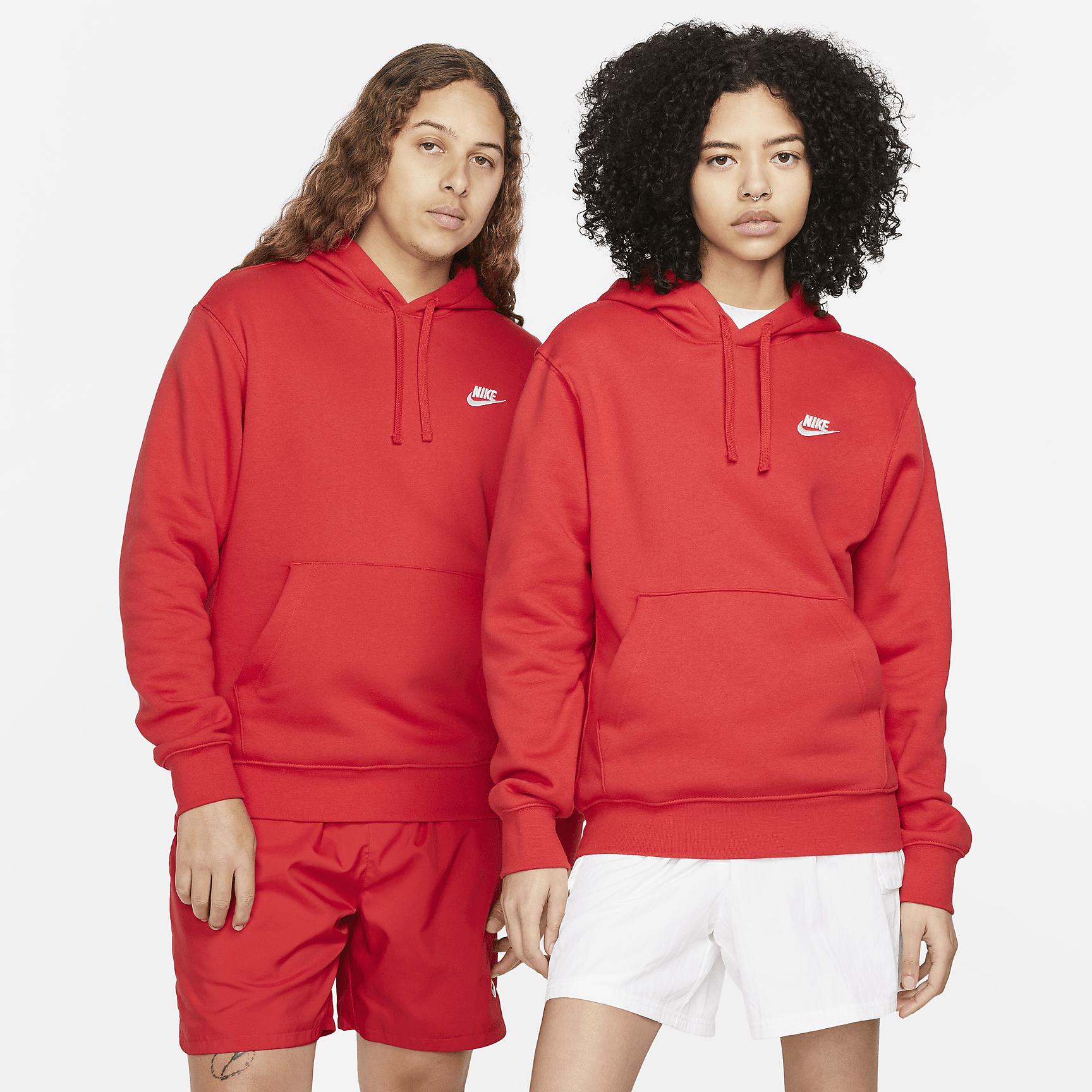 Mens Nike Sportswear Club Fleece Pullover Hoodie | BV2654-100 Product Image