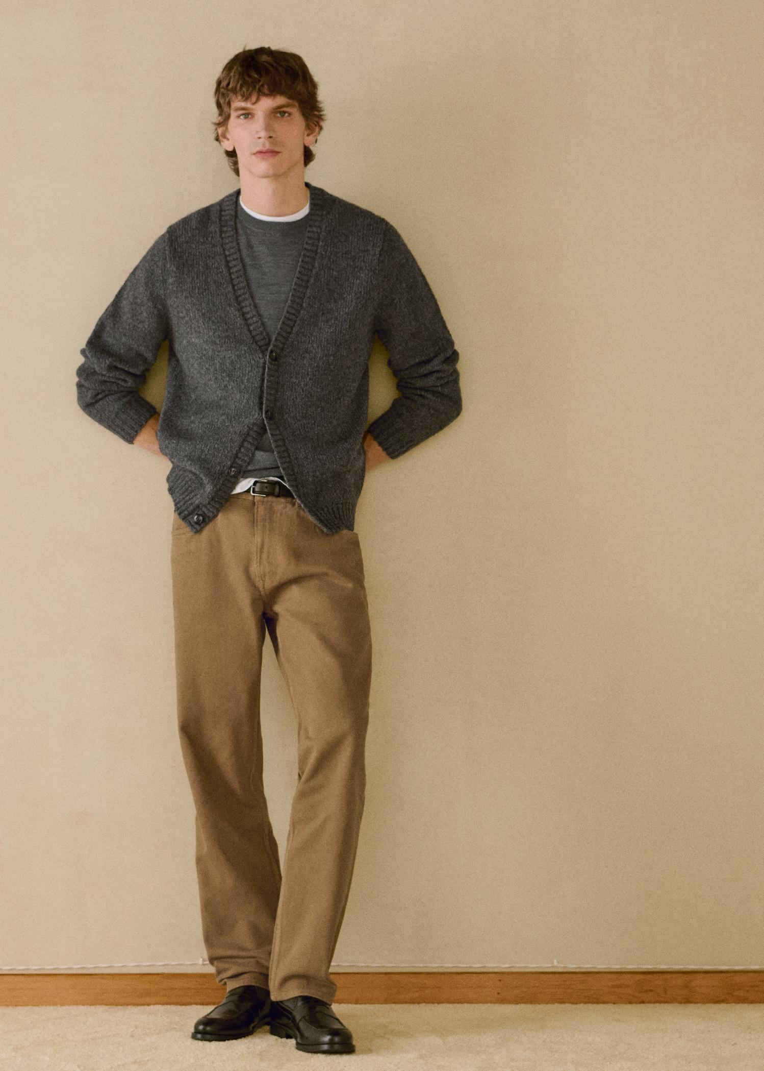 Straight fit cotton jeans - Men | MANGO USA Product Image