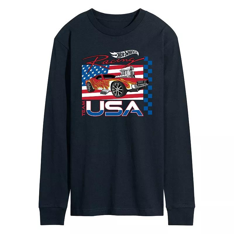 Men's Hot Wheels Americana Long Sleeve Graphic Tee,  Product Image