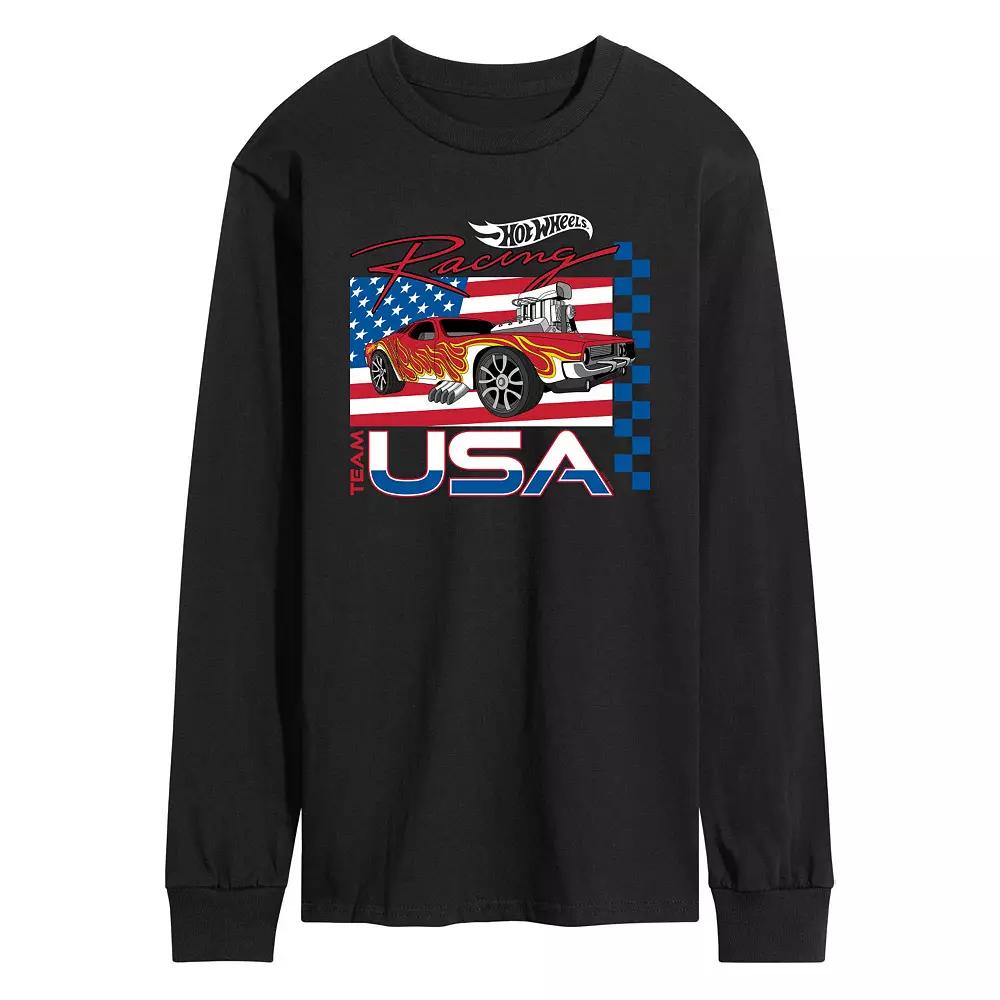 Men's Hot Wheels Americana Long Sleeve Graphic Tee,  Product Image