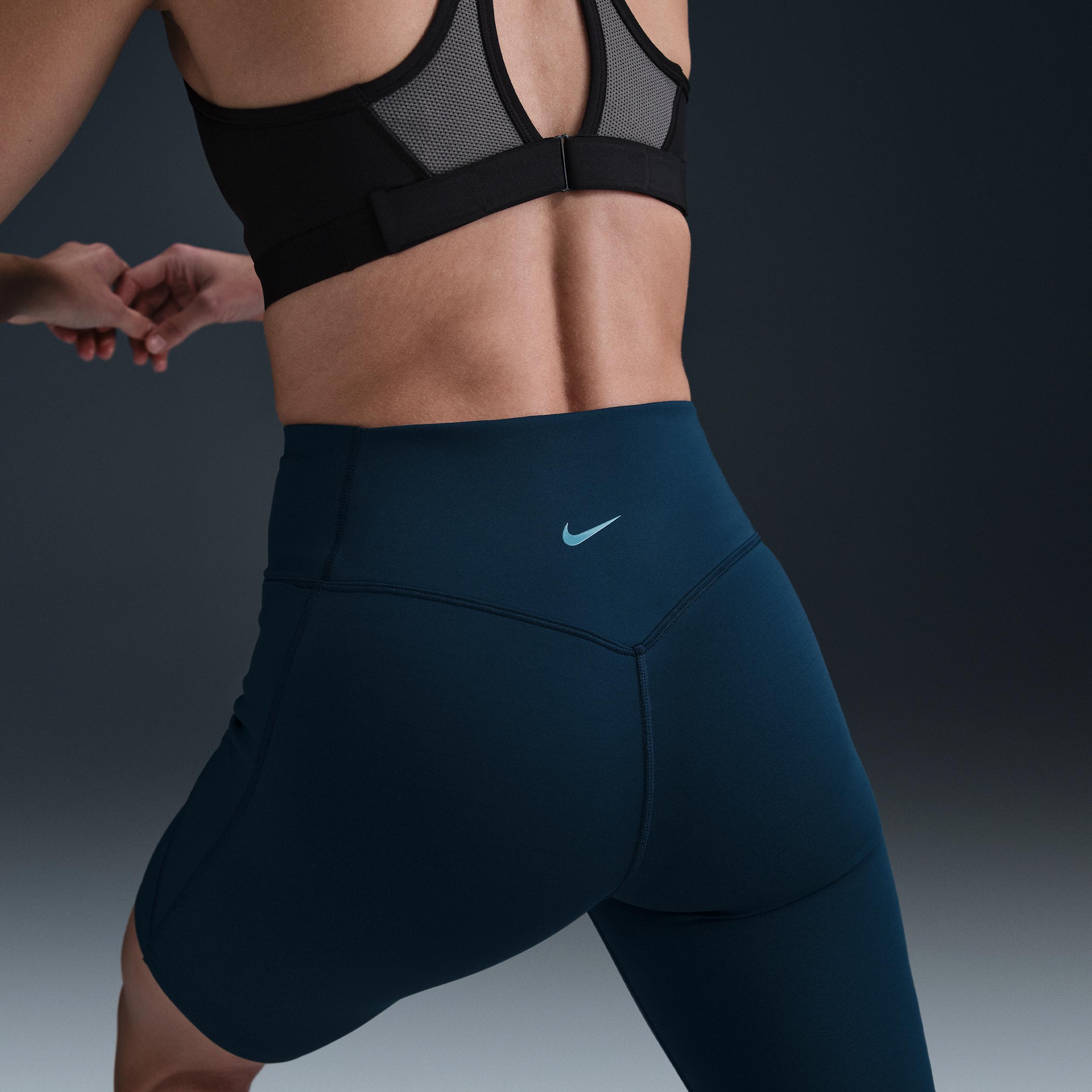 Nike Women's Universa Medium-Support High-Waisted 8" Biker Shorts with Pockets Product Image