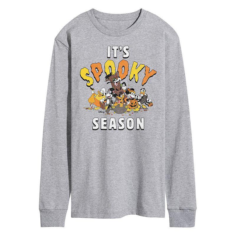 Disney's Mickey Mouse & Friends Men's It's Spooky Season Long Sleeve Graphic Tee,  Product Image
