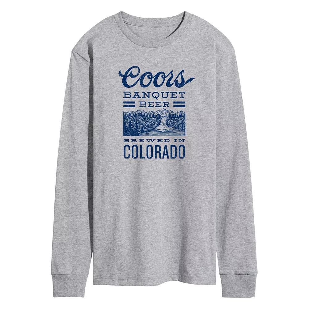 Men's Coors Banquet Beer Colorado Long Sleeve Graphic Tee,  Product Image