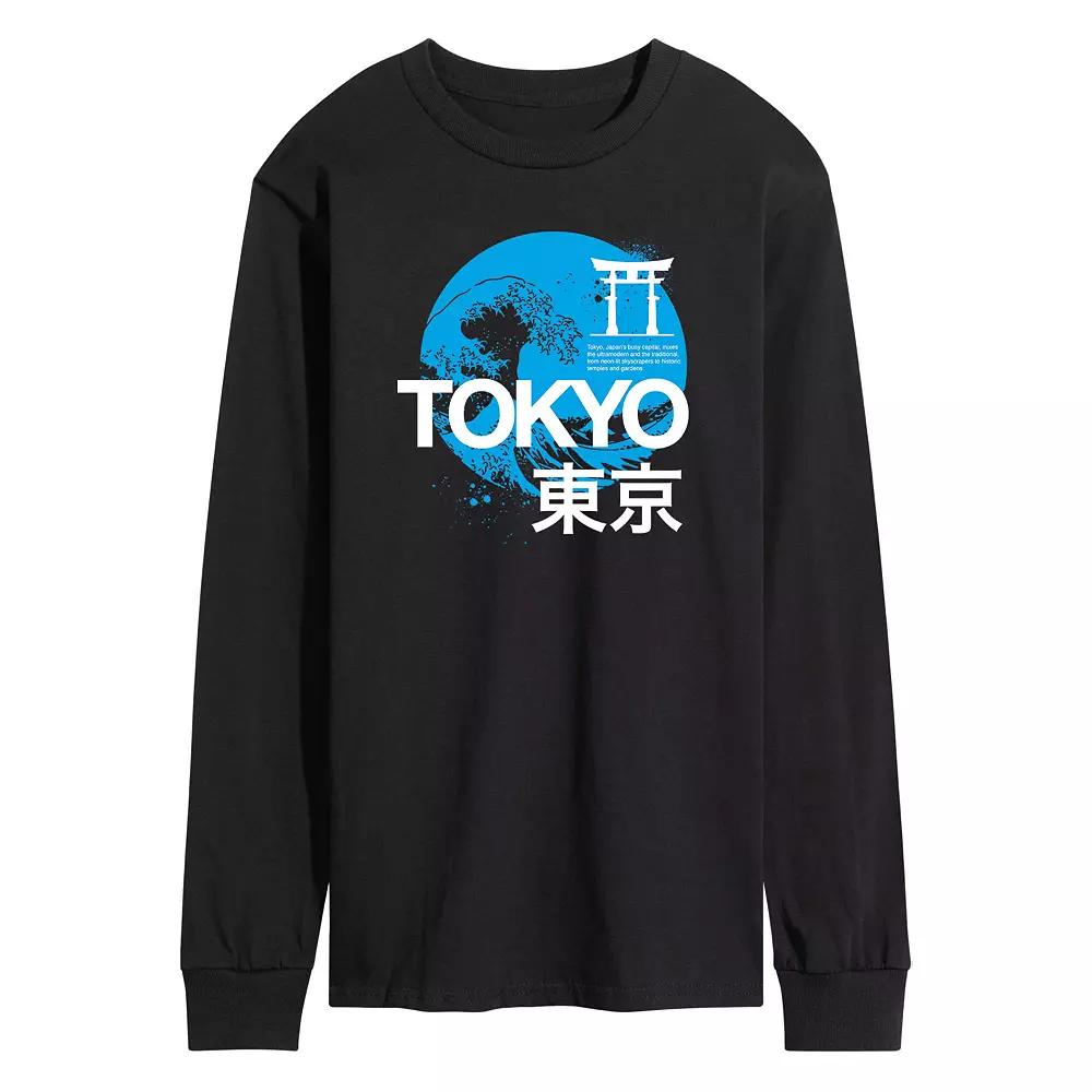 Men's Tokyo Long Sleeve Graphic Tee,  Product Image