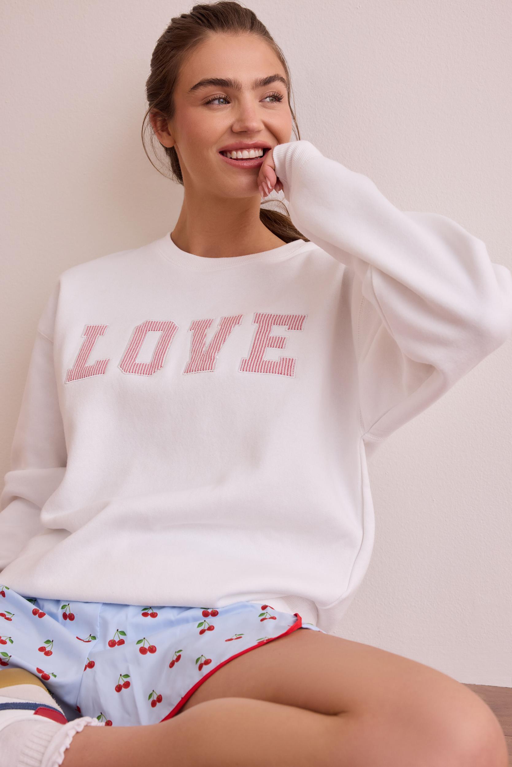 Stitched With Love Crewneck Product Image