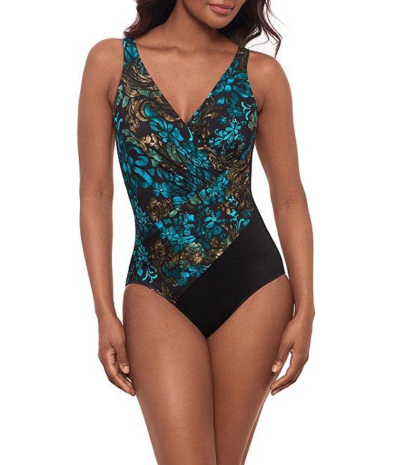 Miraclesuit Flor De Mare Oceanus V-Neck Surplice One Piece Swimsuit Product Image