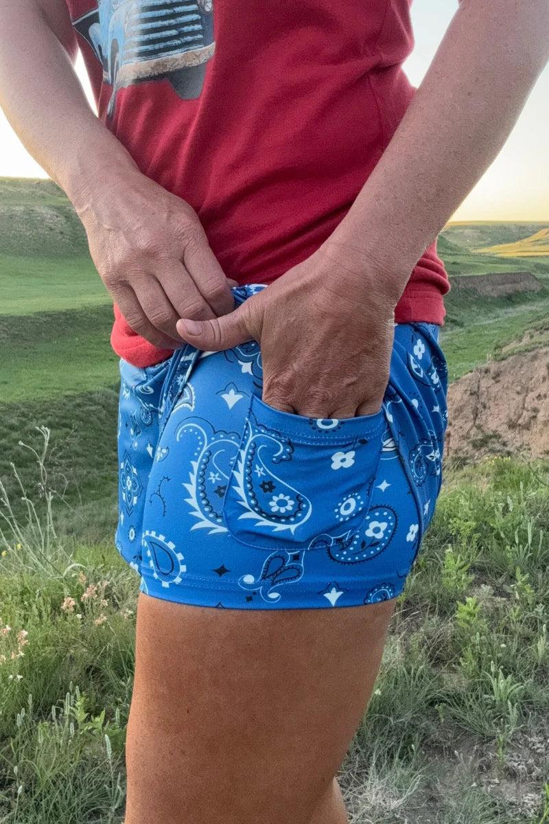 Sterling Kreek Bandana Babe Blue Shorts Product Image