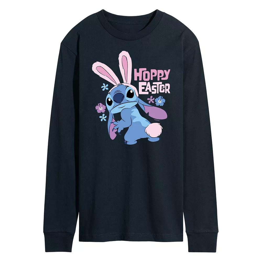 Disney's Lilo & Stitch Men's Hoppy Easter Long Sleeve Graphic Tee,  Product Image