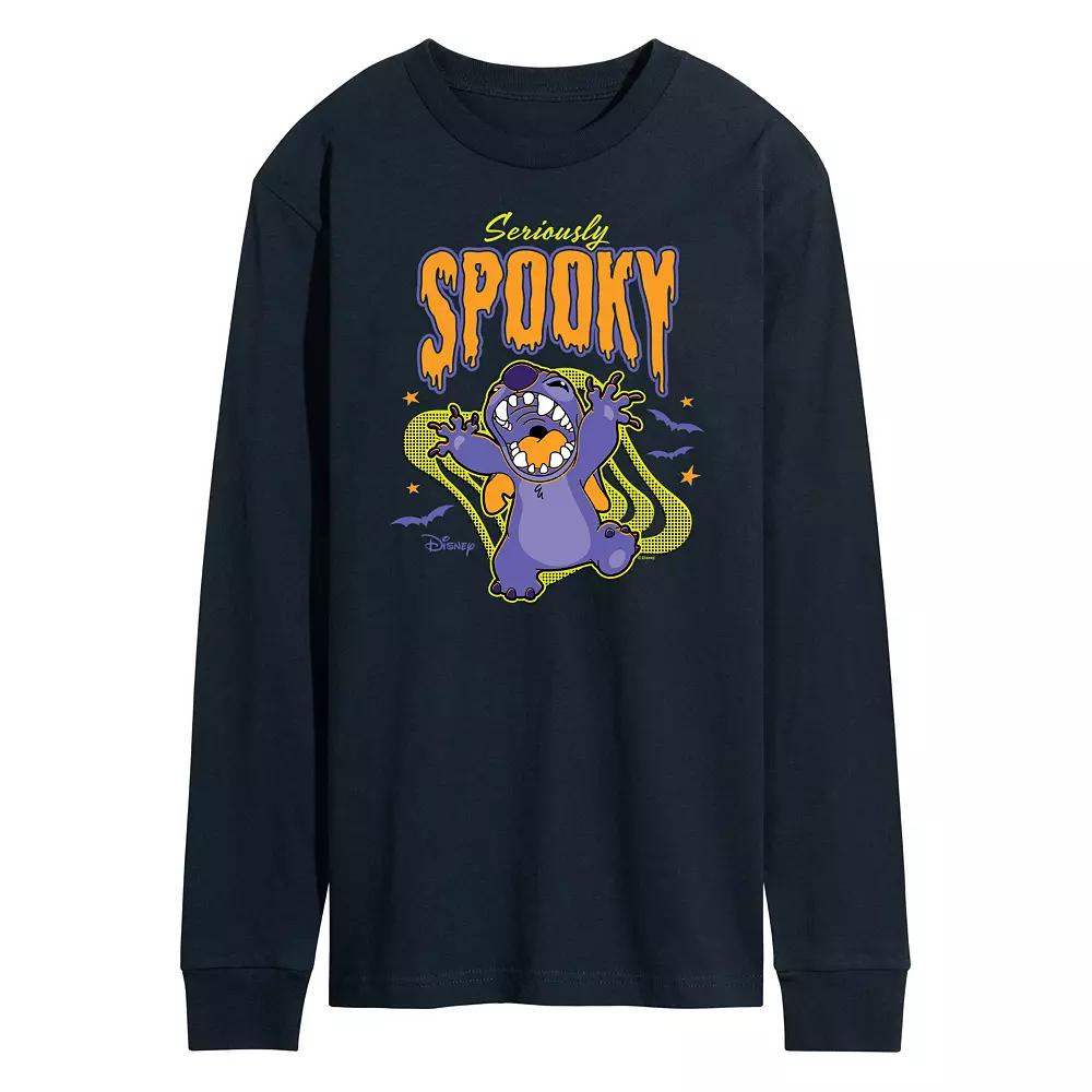 Disney's Lilo & Stitch Men's Seriously Spooky Long Sleeve Tee,  Product Image