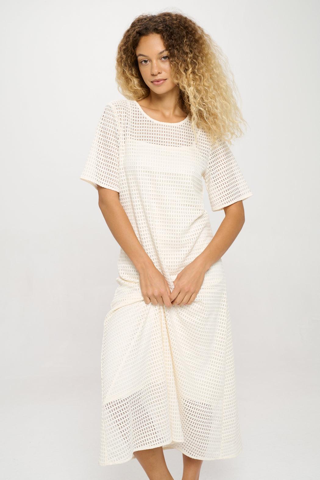 Vanila Honeycomb Maxi Dress Product Image