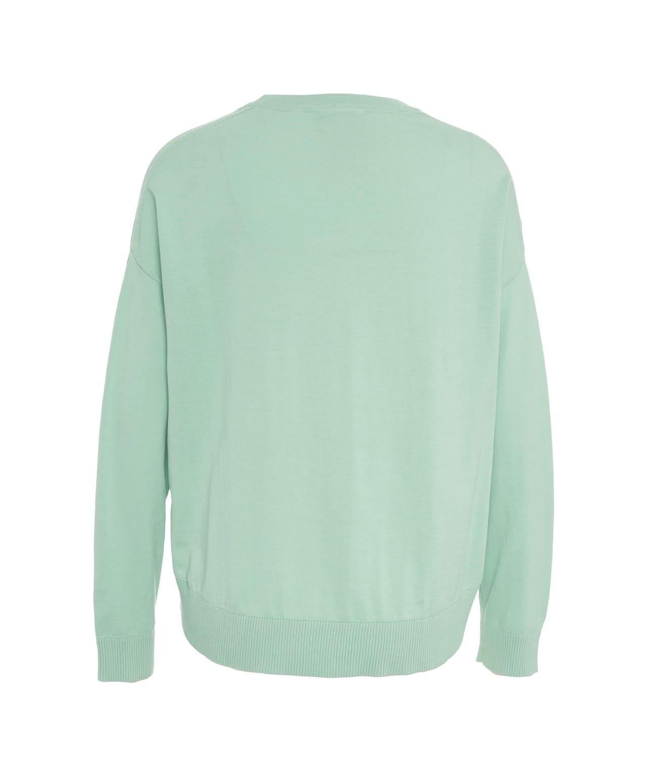 Knit sweater with logo embroidery Product Image