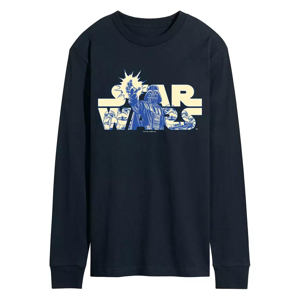 Men's Star Wars Logo Empire Long Sleeve Graphic Tee,  Product Image