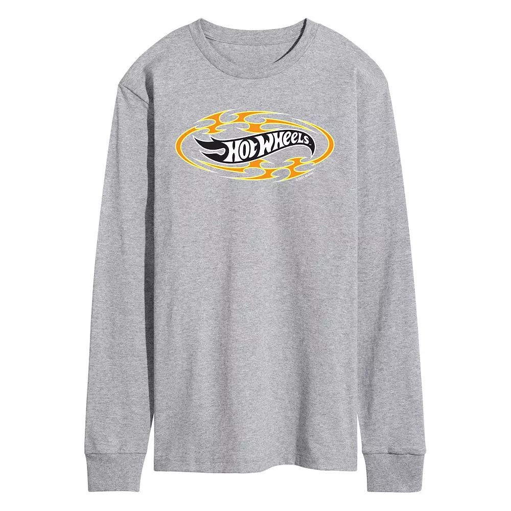 Men's Hot Wheels Flame Logo Long Sleeve,  Product Image