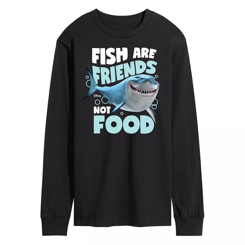 Disney/Pixar Finding Nemo Men's Fish Are Friends Long Sleeve Graphic Tee,  Product Image