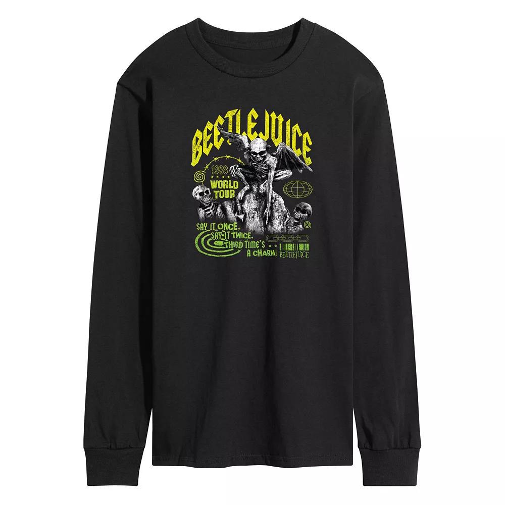 Men's Beetlejuice 1988 World Tour Long Sleeve Graphic Tee,  Product Image