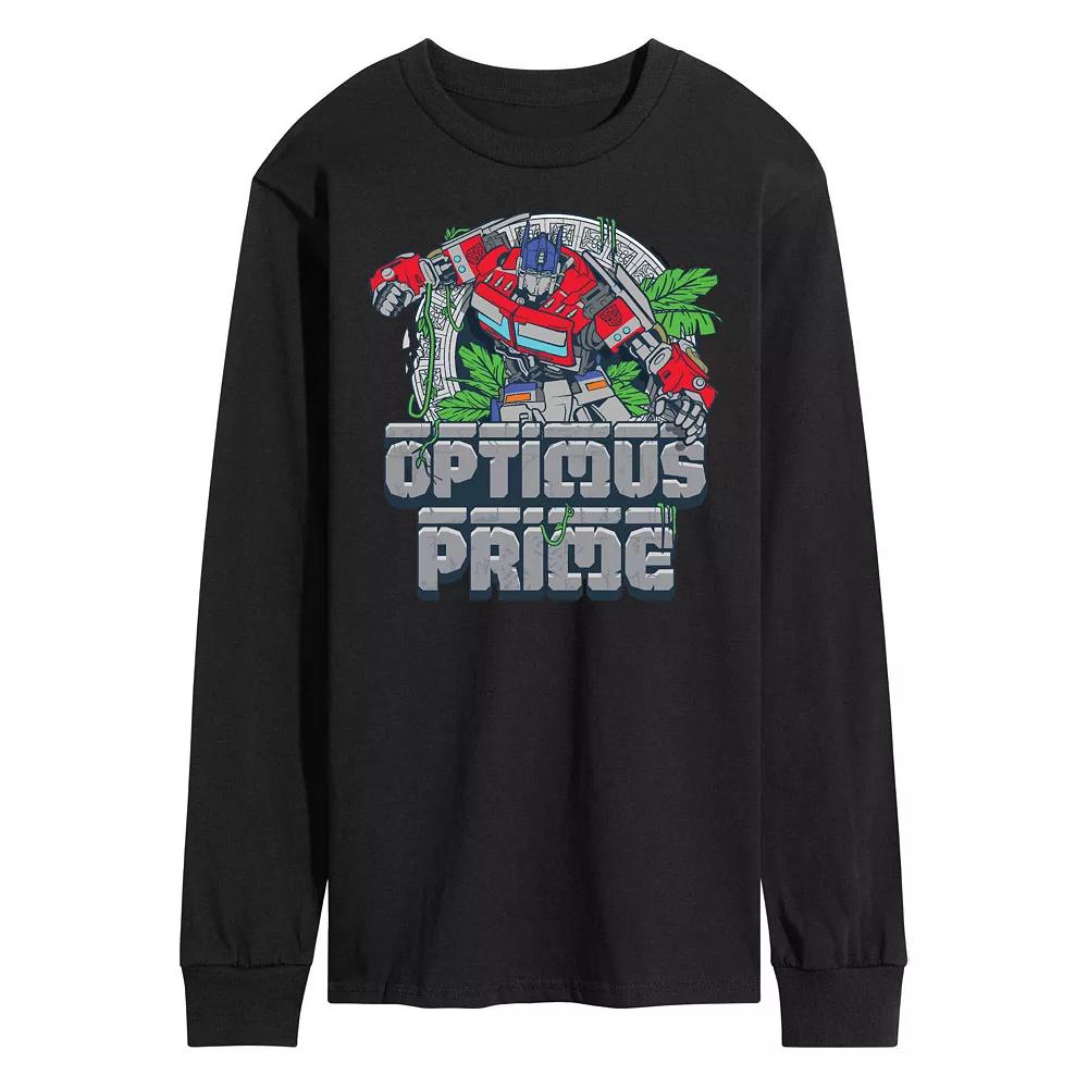 Men's Transformers Optimus Prime Long Sleeve Graphic Tee,  Product Image