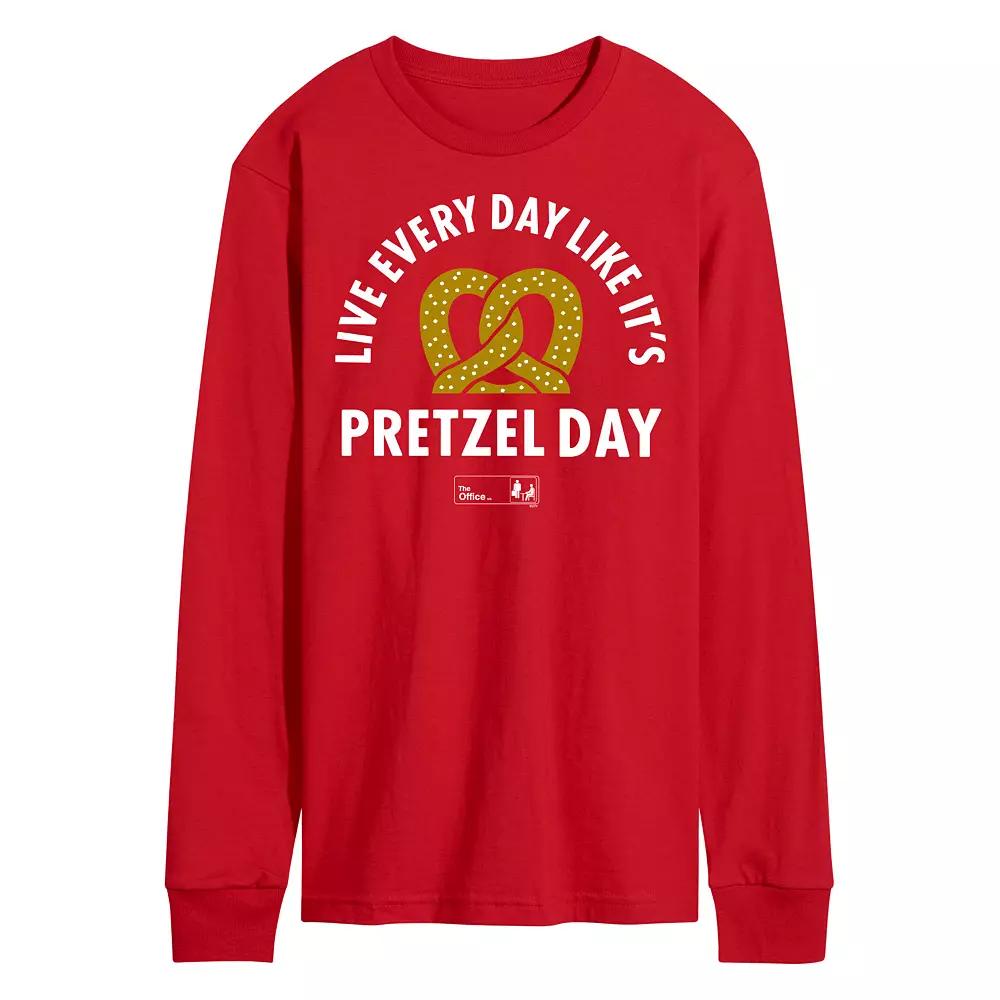 Men's The Office Pretzel Day Long Sleeve Tee,  Product Image