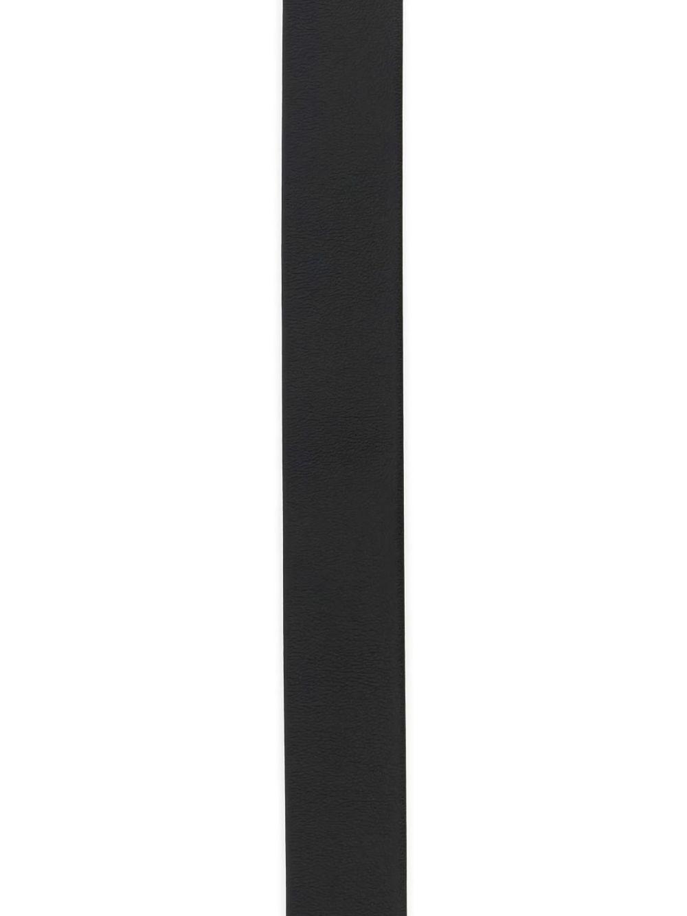 MONTBLANC Men Black Leather Belt Product Image