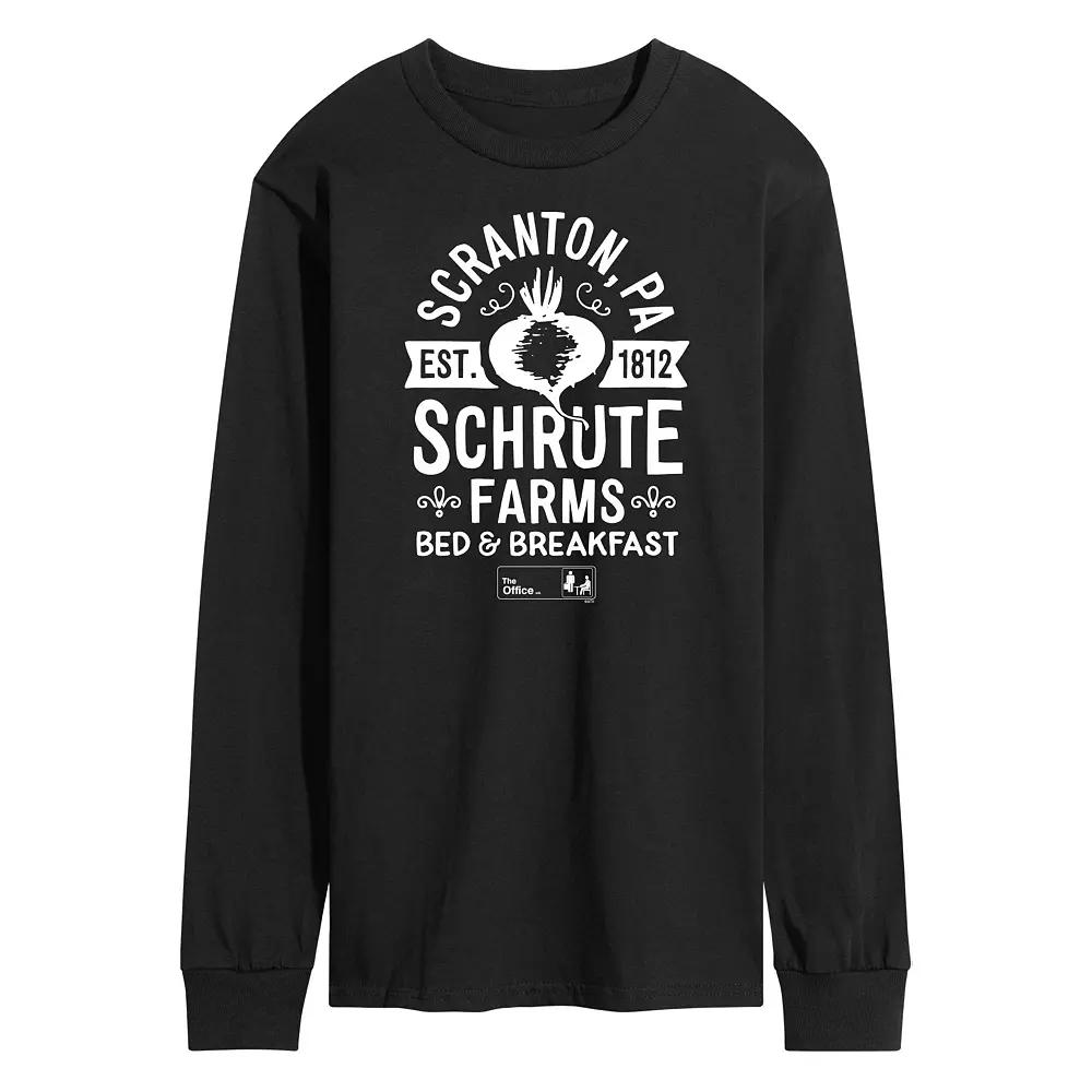 Men's The Office Schrute Farms Long Sleeve Tee,  Product Image