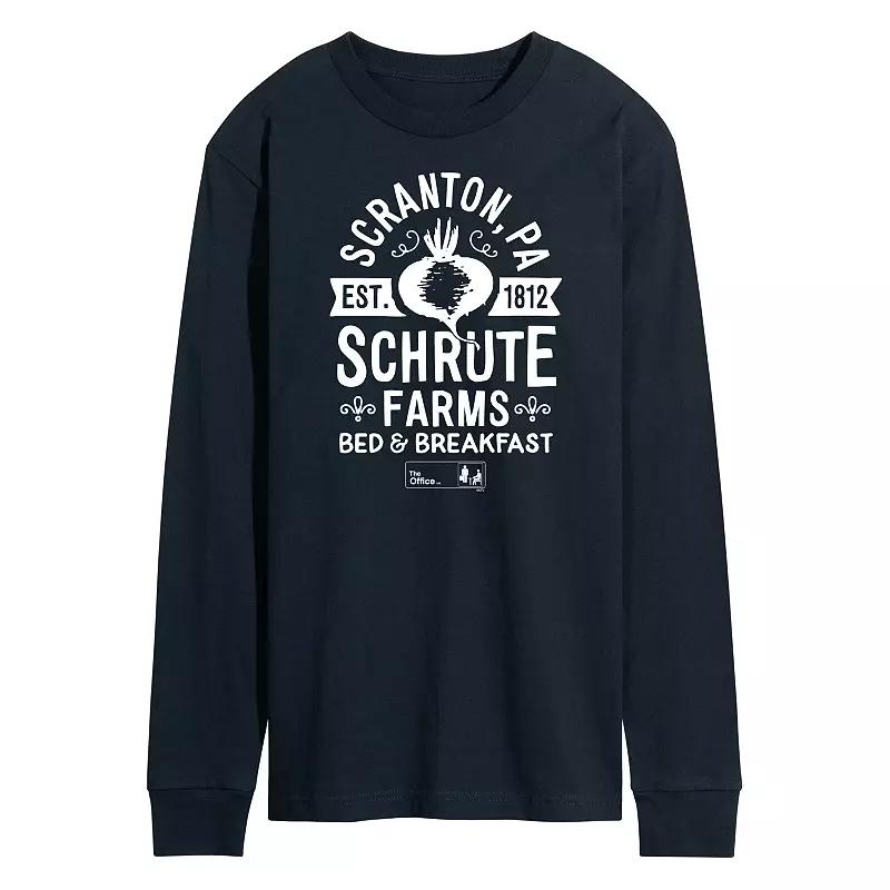 Men's The Office Schrute Farms Long Sleeve Tee,  Product Image