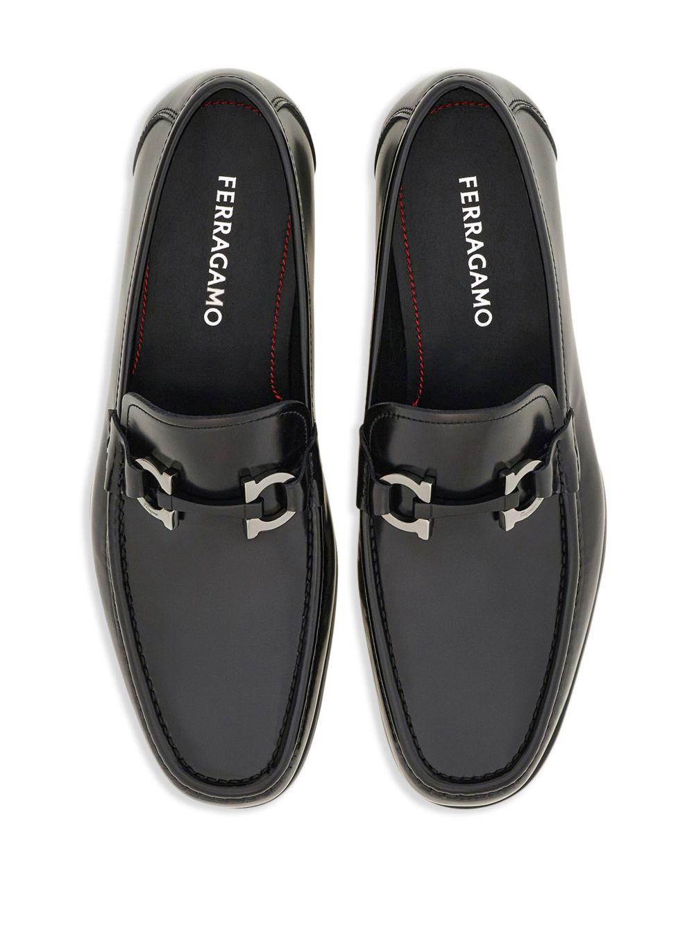 Gancini-plaque patent-finish loafers  Product Image