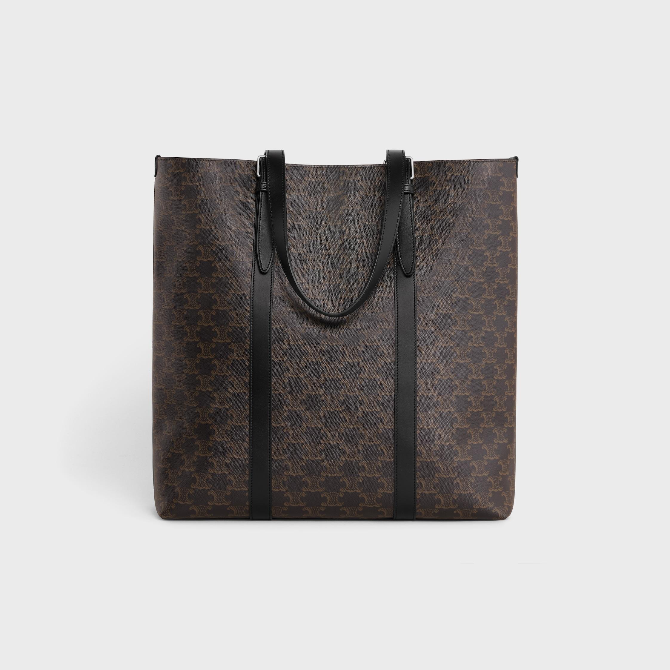 CABAS WITH BUCKLE in TRIOMPHE CANVAS AND CALFSKIN Product Image