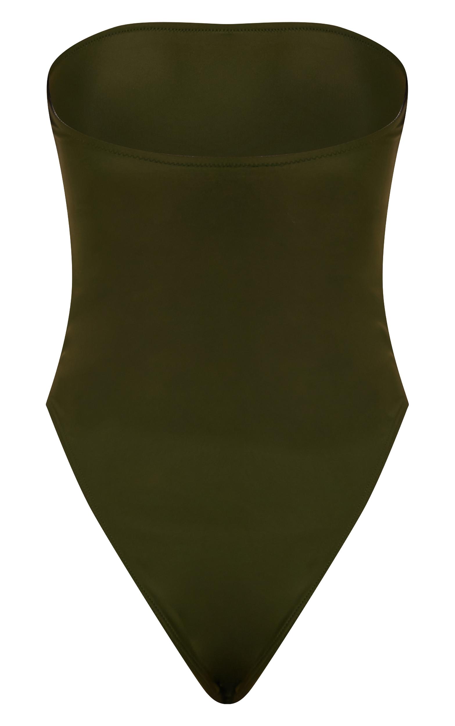 Khaki Strapless Swimsuit Product Image
