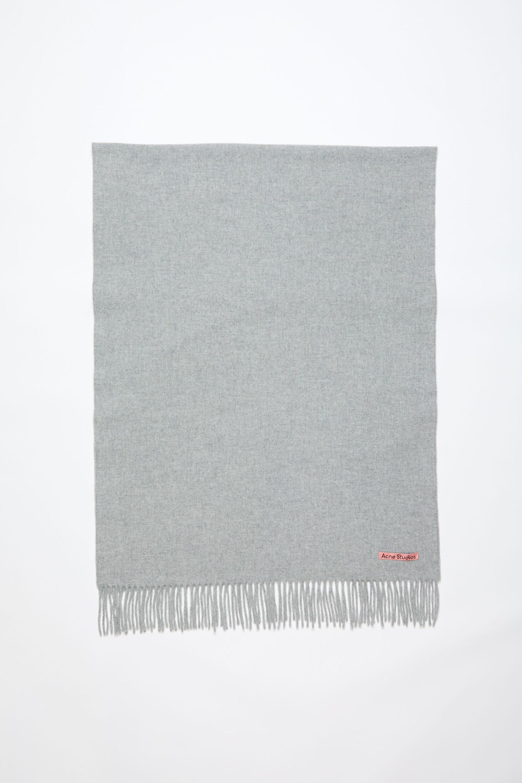 Fringe wool scarf - oversized Product Image