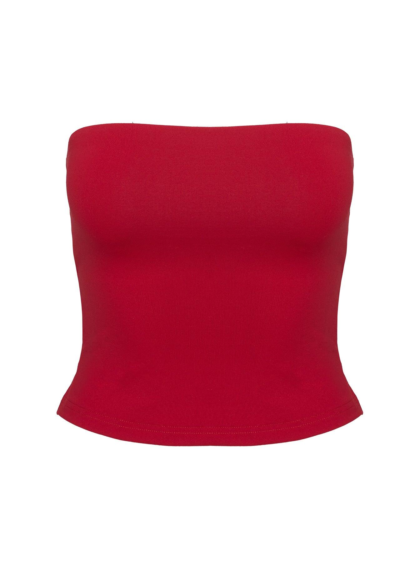 Aurorah Strapless Top Red Product Image