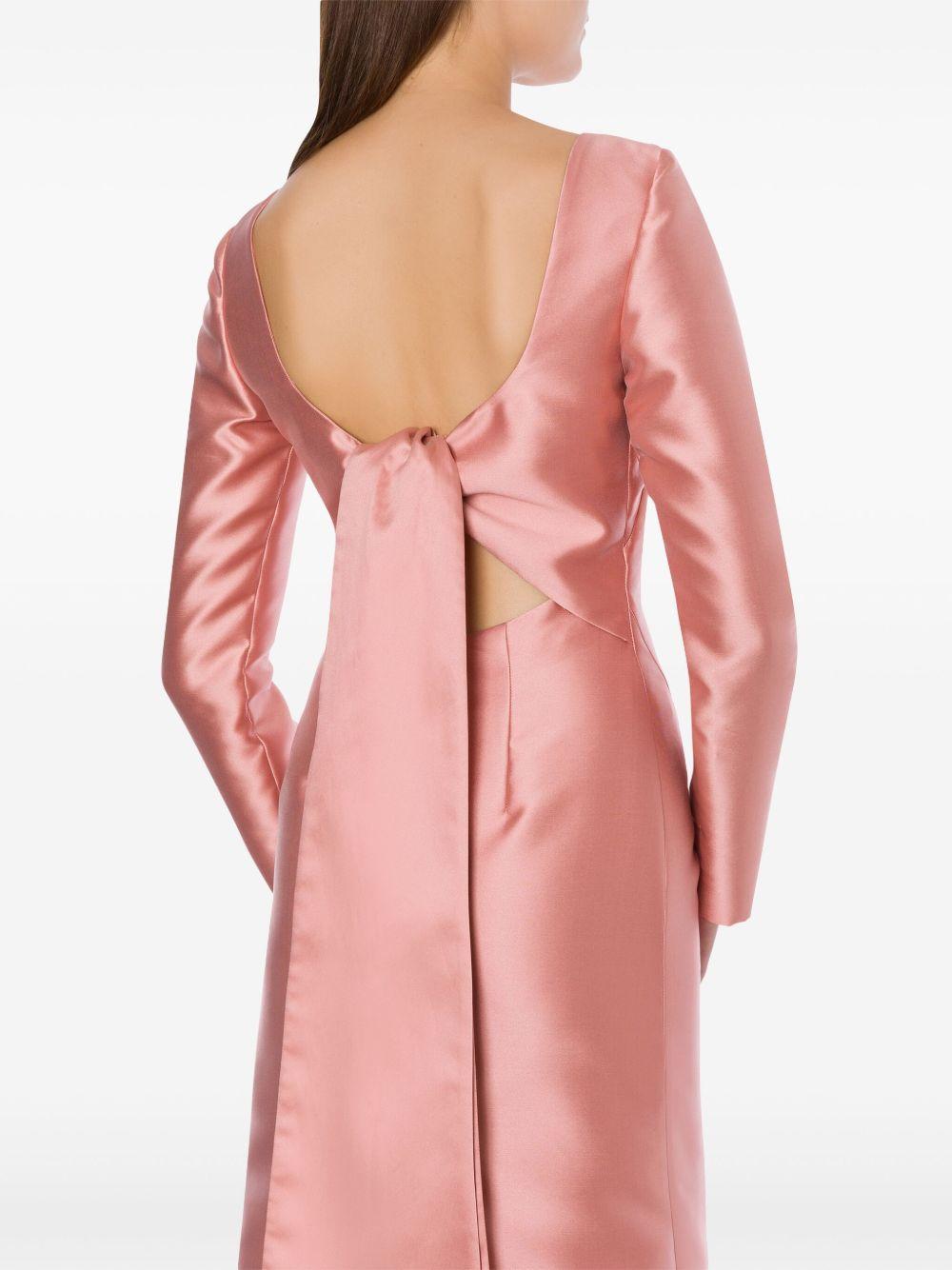 long sleeve satin dress Product Image