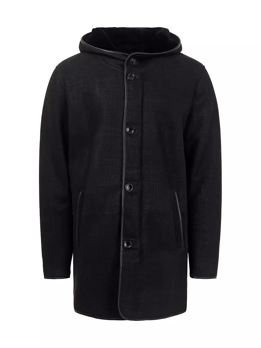 Mens Shearling Lamb Parka Product Image